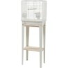Cage Oiseau Chic Loft S Blanc + Meuble