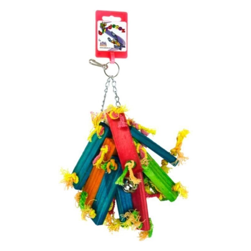 Jouet Perroquet "Tas de Bois" 25cm