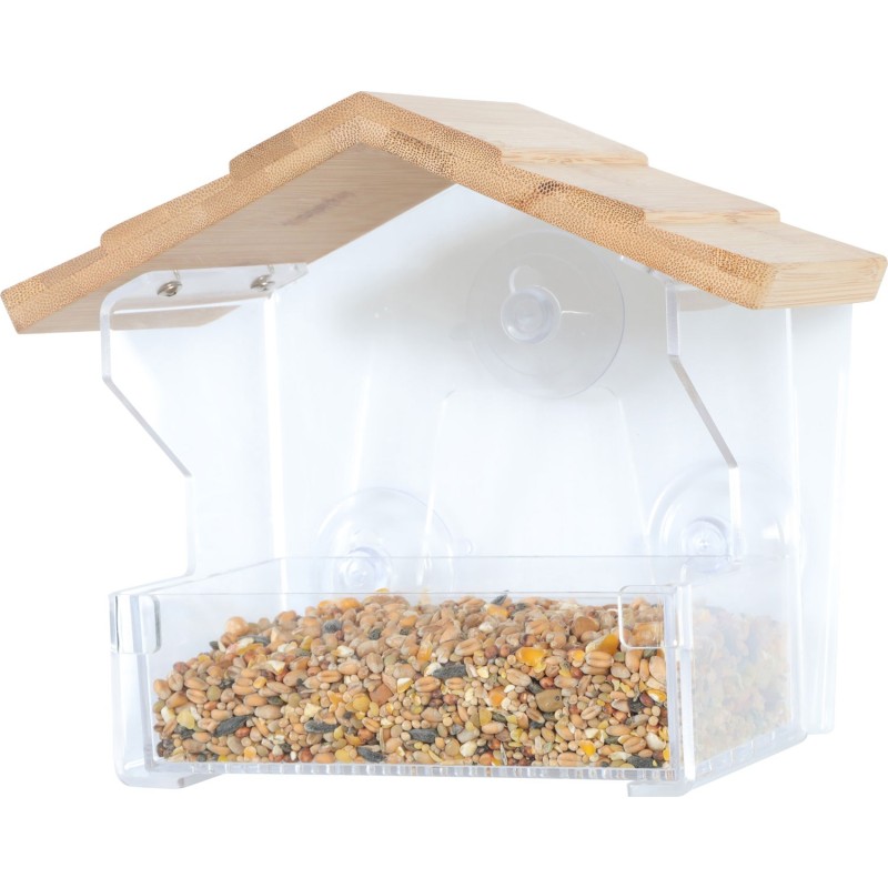 Mangeoire Bamboo S avec ventouse 20x11x17cm