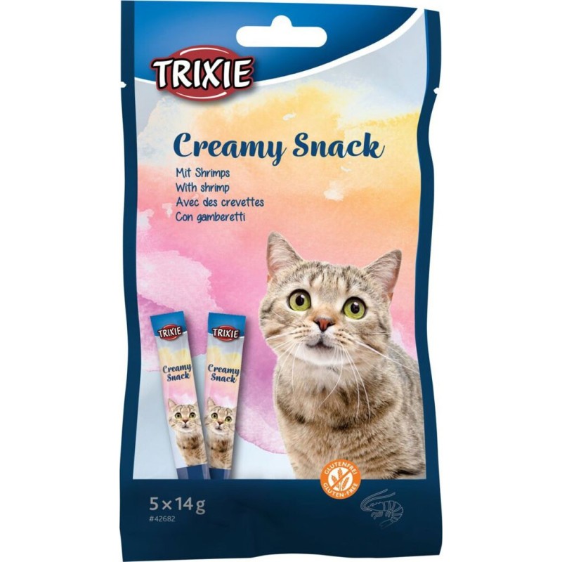 Snack Liquide Chats a la Crevette 5x14Gr